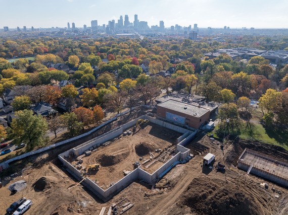 North Commons Park Fieldhouse is underway